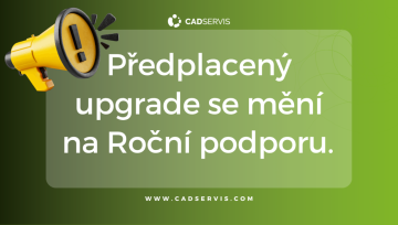 ZWCAD | Předplacený upgrade se mění na Roční podporu.
