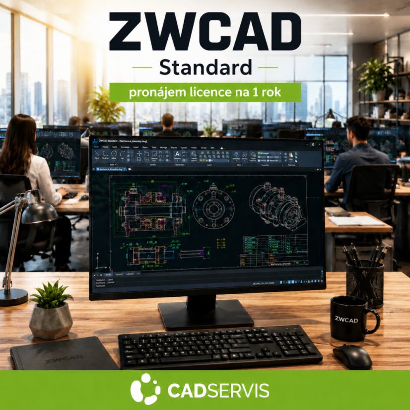 ZWCAD 2026 Standard - roční pronájem