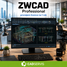 ZWCAD 2026 Professional - roční pronájem