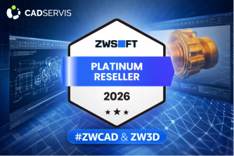 CADSERVIS je nově Platinum Reseller ZWSOFT pro rok 2026